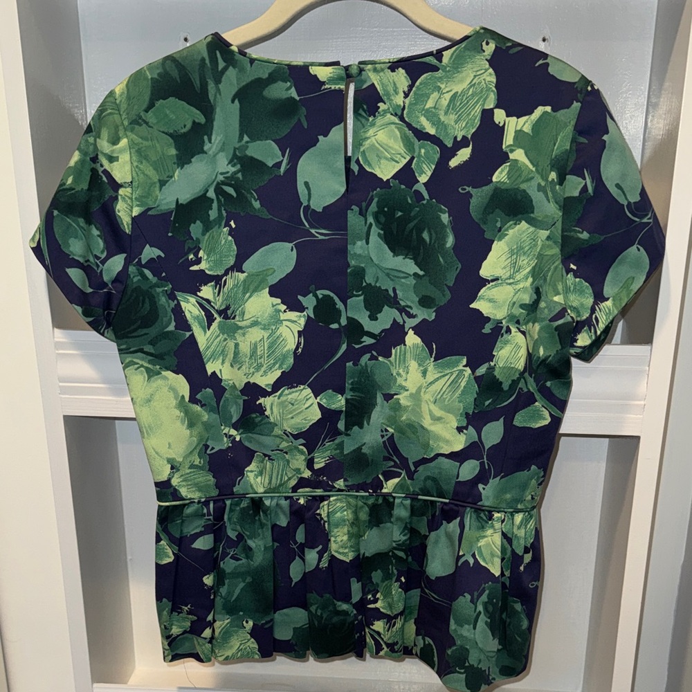 J. Crew Collection Peplum Floral Blouse - Picture 3 of 3